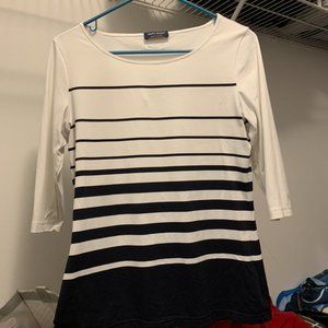 Saint James 3/4 sleeve stripped shirt